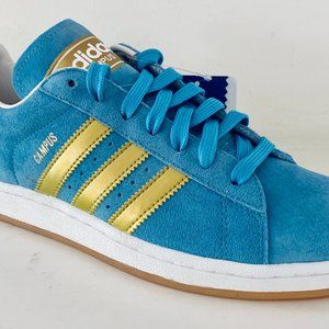 Adidas Campus Light Blue/Gold size 7.5